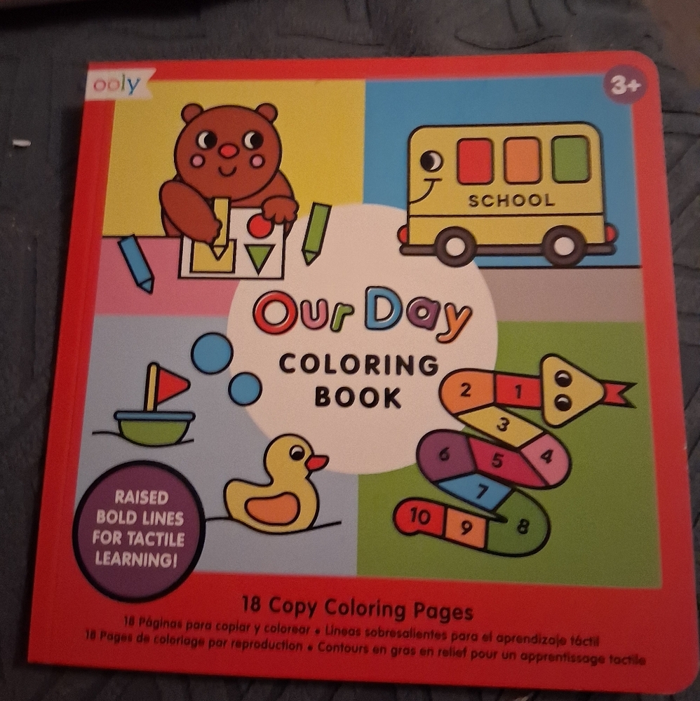 Our Day Coloring Book for Kids By OOLY Copy Coloring Simple Designs New